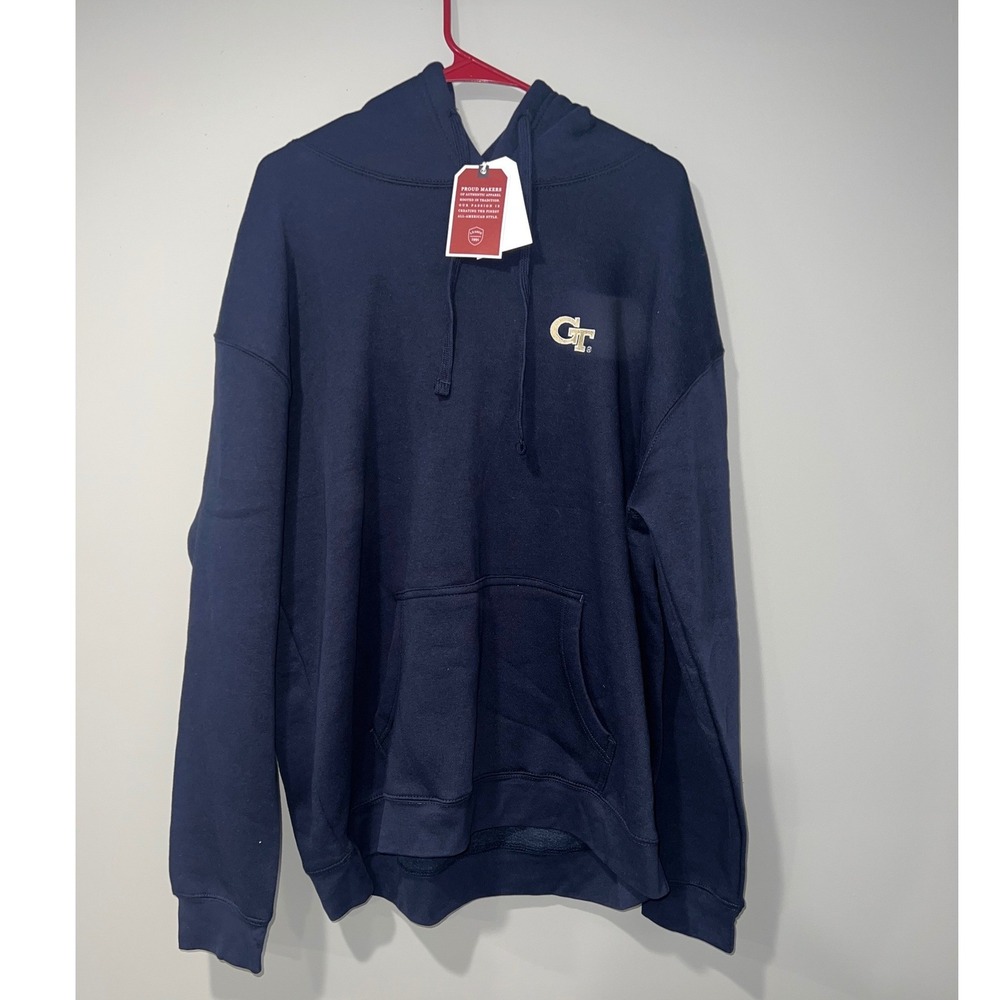 Georgia Tech Yellow Jackets Men's Hoodie League 91 XL Navy Blue NEW